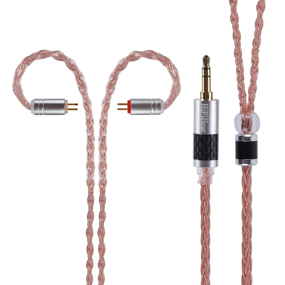 HiFiHear 8 ядерный сплав с чистый Медь кабель 2 5/3 5/4 4 мм балансный MMCX/2pin разъем для ZS10 ZS6