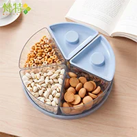 

Five cases fruit snacks seal plate fashion plate 25.5*25.5*8.3cm free shipping