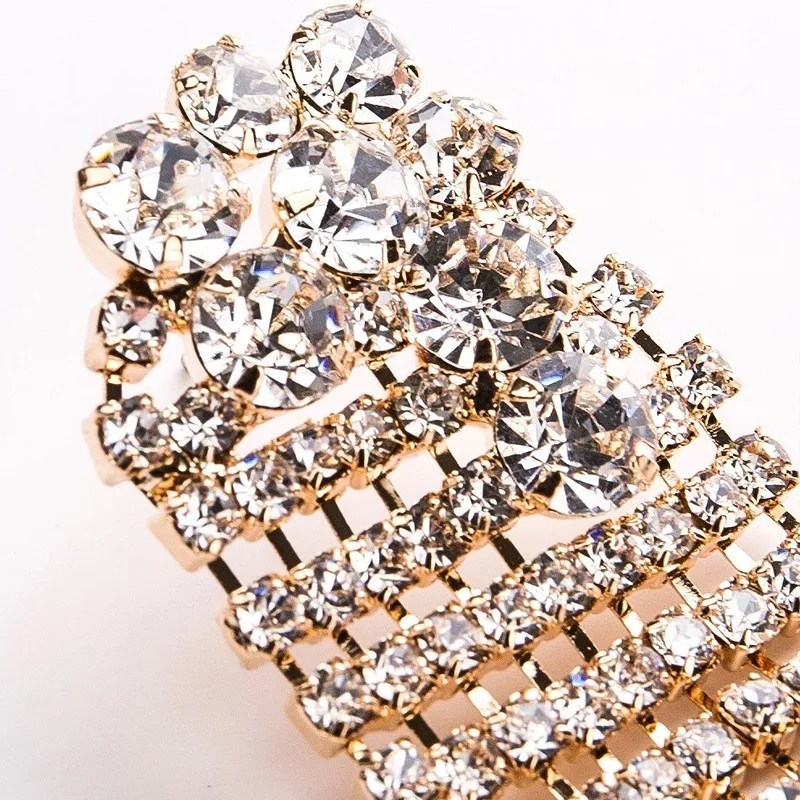 Febli горный хрусталь Fringe Серьги модные Дизайн чувствительных великолепный