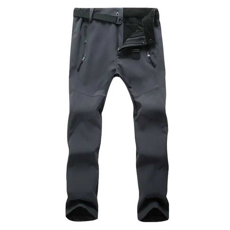 Women Gray NUONEKO, женские и мужские флисовые теплые штаны, ветрозащитные Походные штаны для походов, кемпинга, рыбалки, катания на лыжах, треккинга, водонепроницаемые брюки, PM24 - Цвет: Women Gray