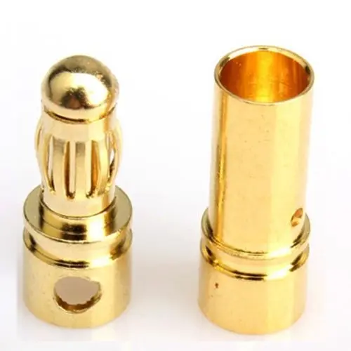 100 пар/лот 3 5 мм RC Gold Bullet разъем батареи ESC банана | Электроника