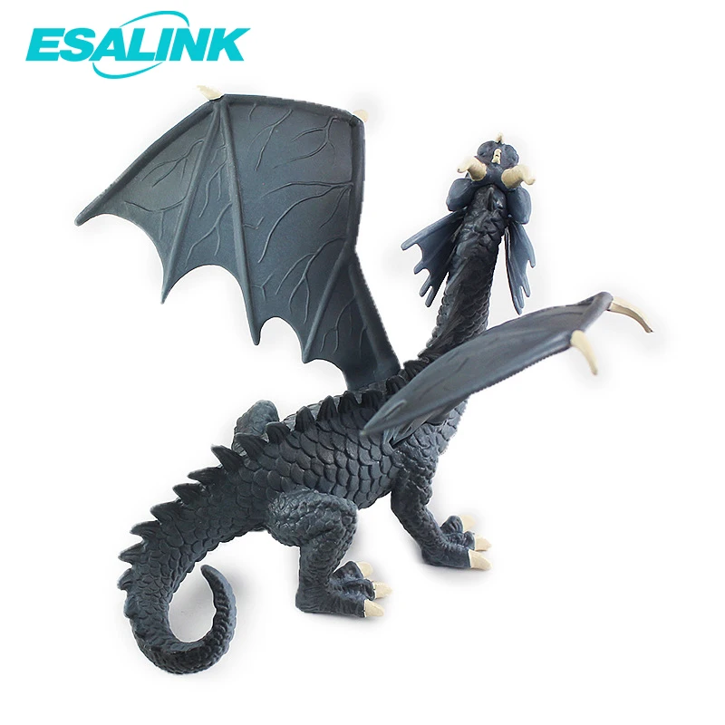 Синий дракон rhaegal модель игрушки змей Дракон Игра престолов пластик Твердые ToysA