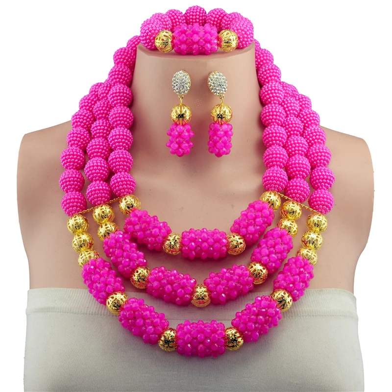 Бесплатная доставка Модный комплект ювелирных изделий из фианитов и розового