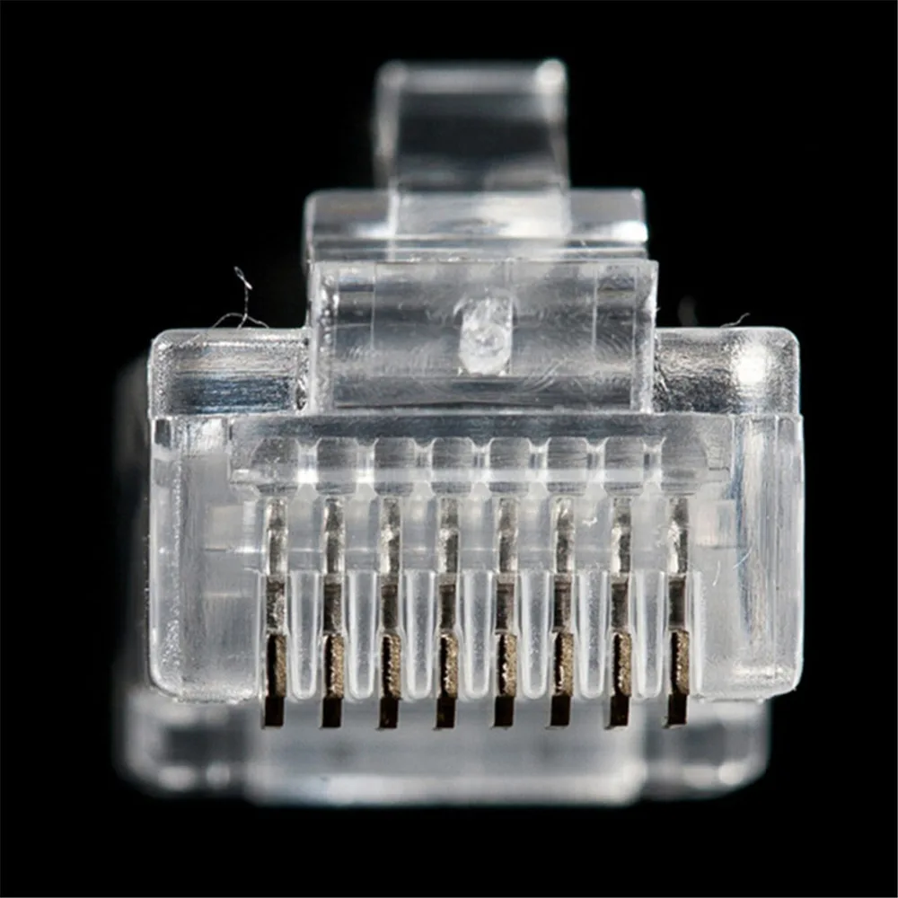 JRGK 100 шт. Cat5 Cat6 разъем RJ45 сетевой кабель штекер неэкранированный 8 Pin модульные UTP