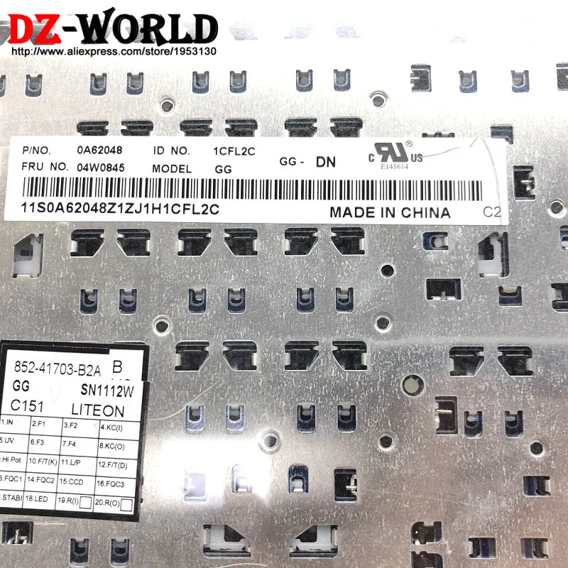 Новая Оригинальная Датская клавиатура для Lenovo Thinkpad E520 E525 DK Danmark Teclado 04W0845