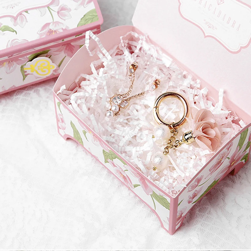 10 шт./лот Корейская Коробка С Сокровищами бумажная коробка для ювелирных изделий