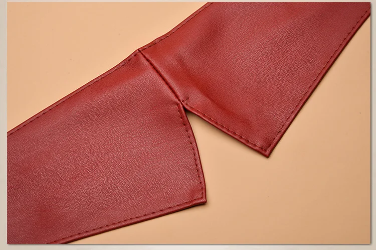 See Orange Fashion Red/Black  Leather Belt Wide Belt Women Belt Coat Cinturon Hombre Waist Belt Accessories SO4116