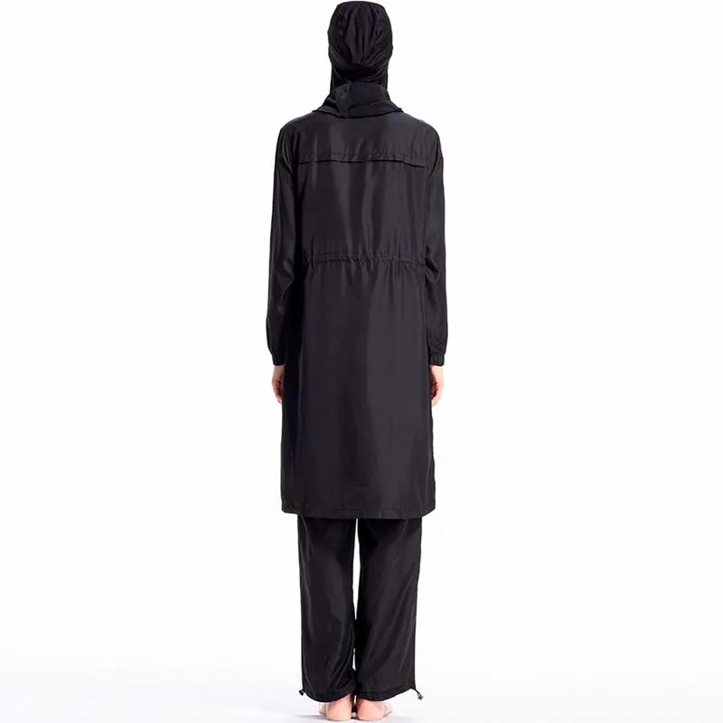 Мусульманская одежда для плавания Burkinis женский скромный лоскутный полный купальник с длинным рукавом с коротким рукавом Одежда для плавания Буркини