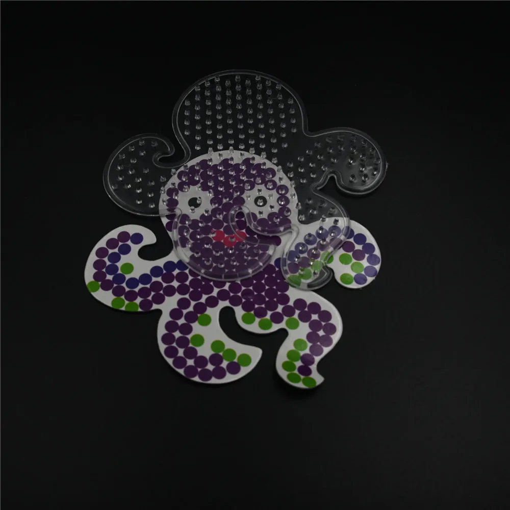 5 мм Хама бусины шаблон с цветной бумагой пластик трафарет головоломки Perler головоломки бусины Diy Прозрачная форма головоломки Pegboard