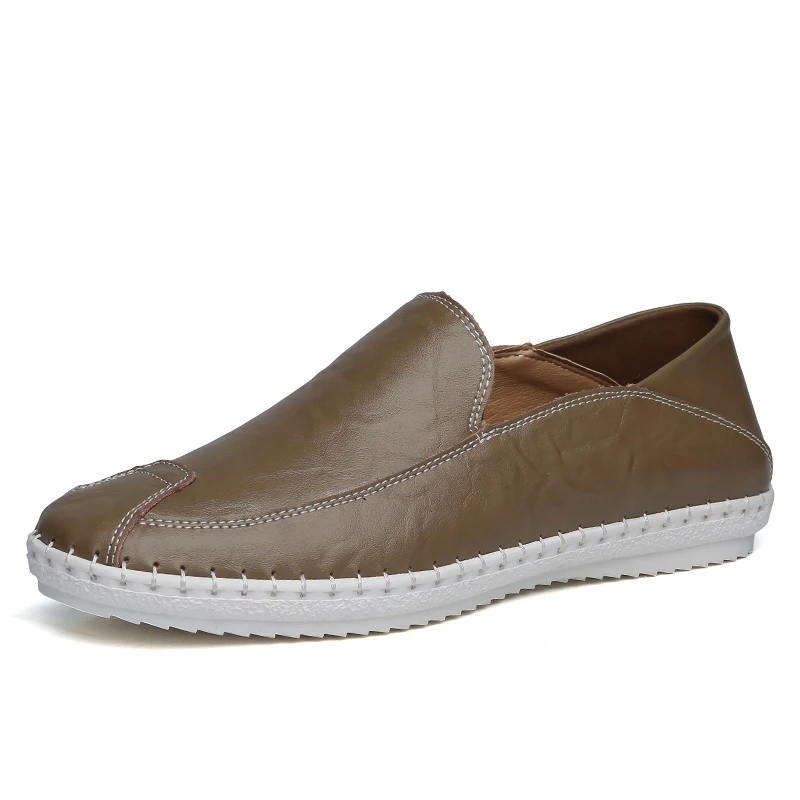 VANCAT Big Size High Quality Genuine Leather Men Shoes Soft Moccasins Fashion Brand Flats Comfy Casual Driving Boat38-47 | Обувь