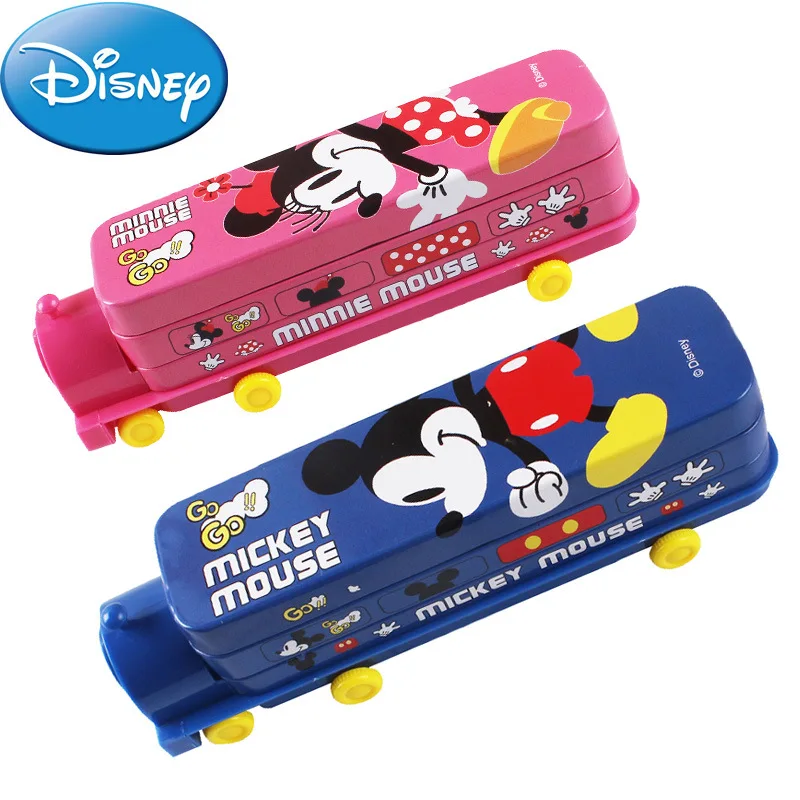 Disney Микки Минни Маус Капитан Америка Железный человек Карандаш Чехол школьные с принтом из мультфильма с двойным Слои Карандаш Чехол для сна для мальчиков и девочек; Детские канцелярские принадлежности