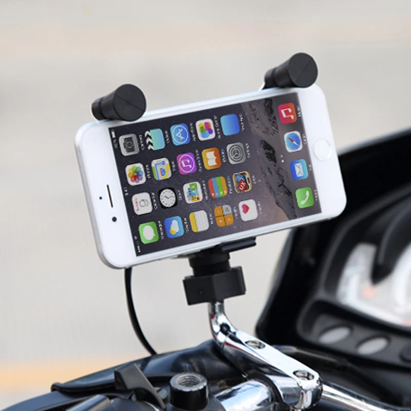 Универсальное крепление-держатель для мотоцикла с USB-зарядным устройством 2 1 А |