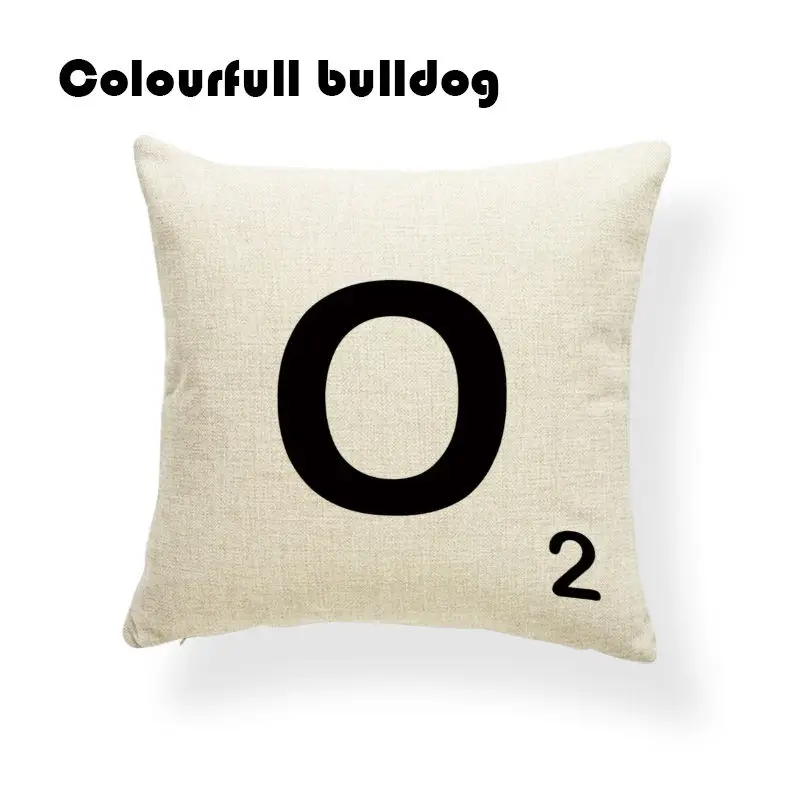 Стильные скрабл черные буквы и цифры наволочки чакра Чехлы для автомобильных