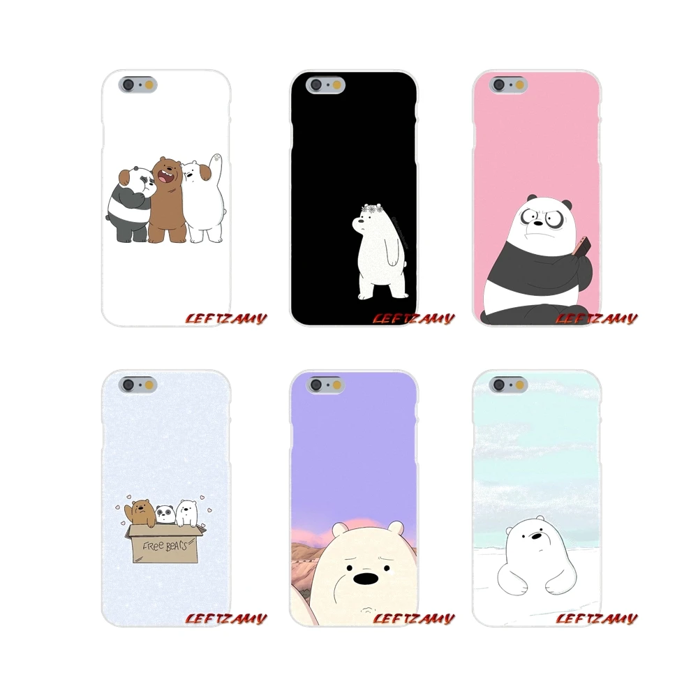 Прозрачные мягкие чехлы Ice We Bare Bear Fighting Panda для iPhone X XR XS MAX 4 4S 5 5S 5C SE 6 6S 7 8 Plus ipod touch |