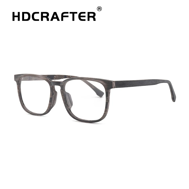 Винтажная квадратная рамка для очков женские мужские деревянные оптические очки