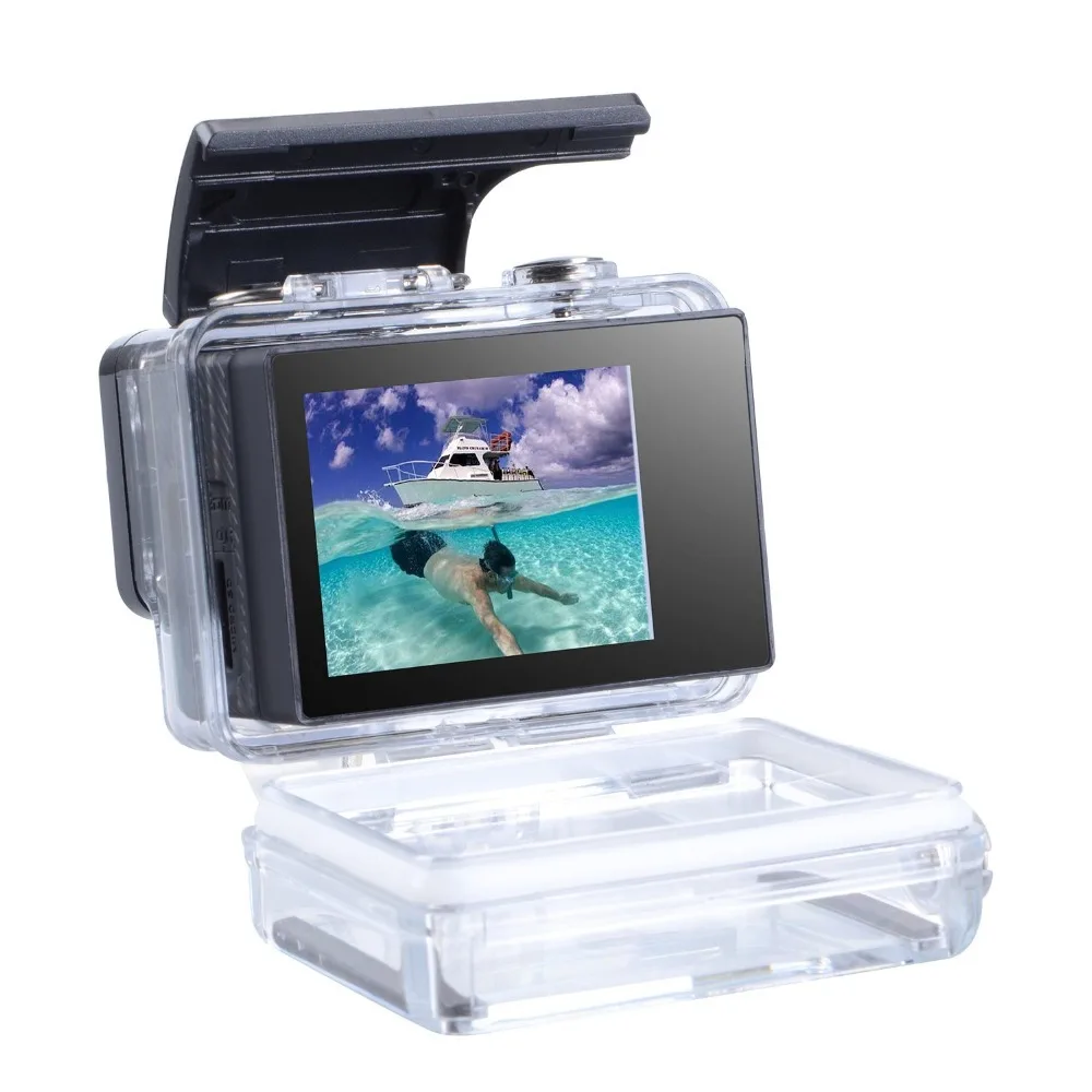 Умный пульт дистанционного управления для GoPro Hero 7 6 5 4 Session аксессуары+ Go Pro ЖК-дисплей BacPac экран для GoPro 4 3+ 3 черный