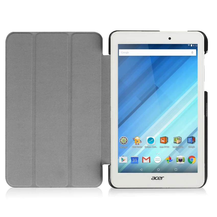Для Acer Iconia One 8 B1 850 Tri Fold Стенд Folio кожаный чехол Кастер Смарт для один 850|smart cover|smart