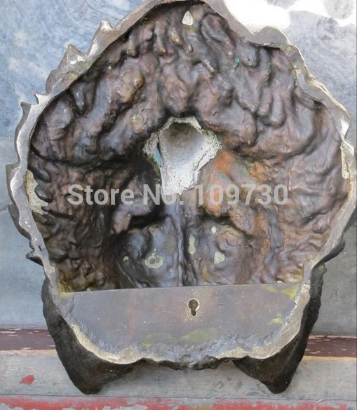 P2022 16 &quotнастенные бронзовые художественные животные голова Волка маска духа Gnoll