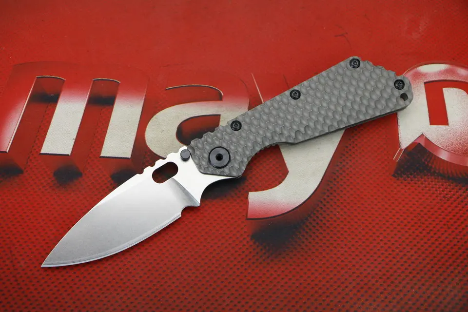 Titanium alloy LOVOCOO ST SMF D2 лезвие углеродное волокно и титановая ручка Флиппер Складной нож Открытый Отдых Охота Карманные Ножи EDC инструменты - Цвет: Titanium alloy