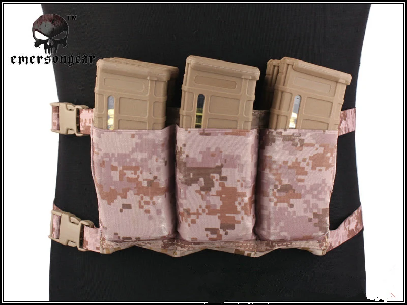 EmersonGear высокоскоростная сумка для журналов с шестью поясными вставками эластичная резиновая сумка с подушками эластичная резиновая Мультикам черная CB