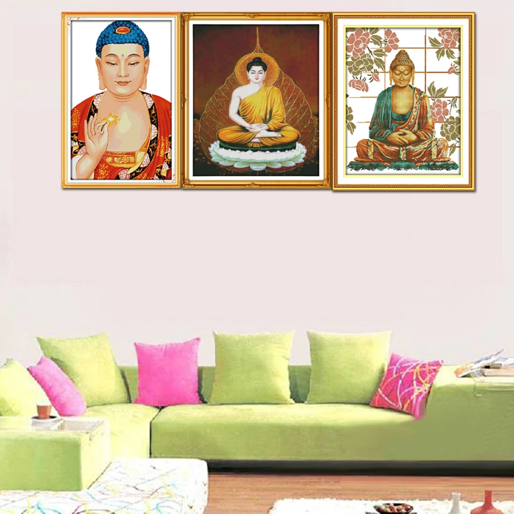 Набор для вышивки крестиком Joy Sunday Sakyamuni R688 R752 R919(9) 14CT 11CT|joy sunday|cross stitch kitscounted cross kits |