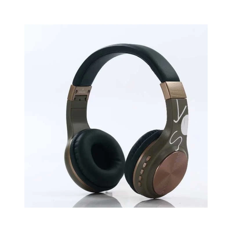 ArmyGreen Беспроводные наушники с шумоподавлением, bluetooth-гарнитура с микрофоном, складные Игровые наушники для iPhone, Xiaomi, samsung, компьютера - Цвет: ArmyGreen