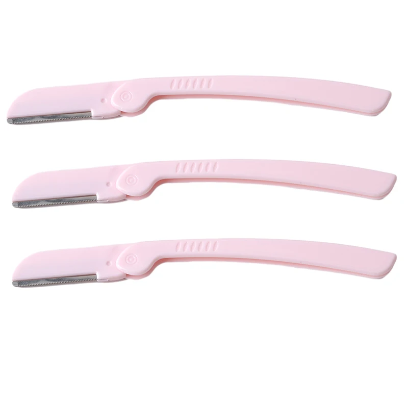 Portable 3 Piece / Set Eyebrow Trimmer Makeup Sharp Stainless Steel Knife Hair Shaping Razor Beauty Tools | Красота и здоровье
