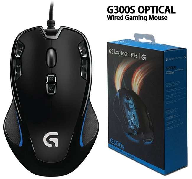 G300S Оригинальная мышь logitech G403/G502/MX518/G402/G302/G102/G300s Проводная игровая мышь с поддержкой настольного компьютера/ноутбука Windows 10/8/7 - Цвет: G300S