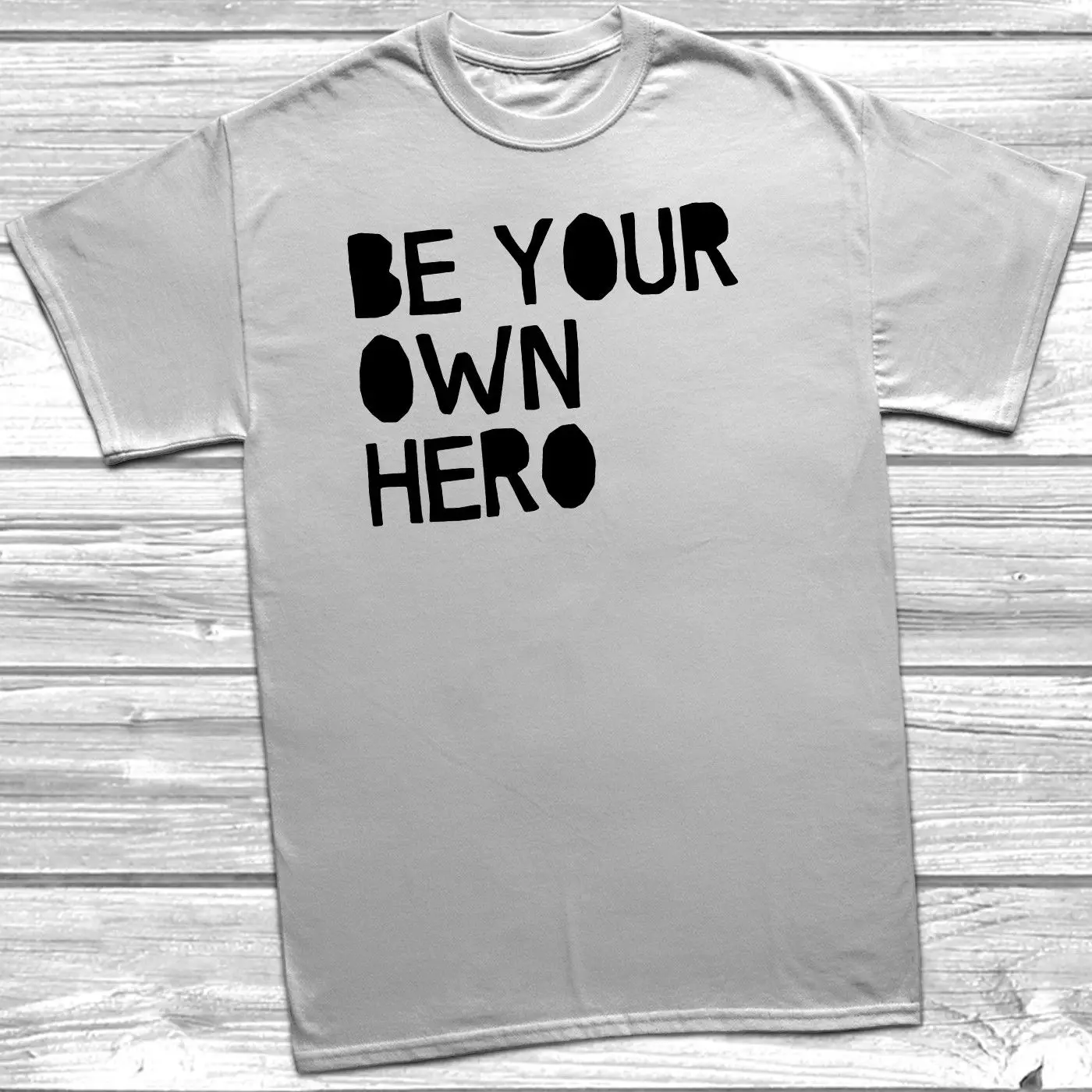 Be Your Own Hero Футболка подарок слоган вдохновляющая Цитата мужские футболки летний