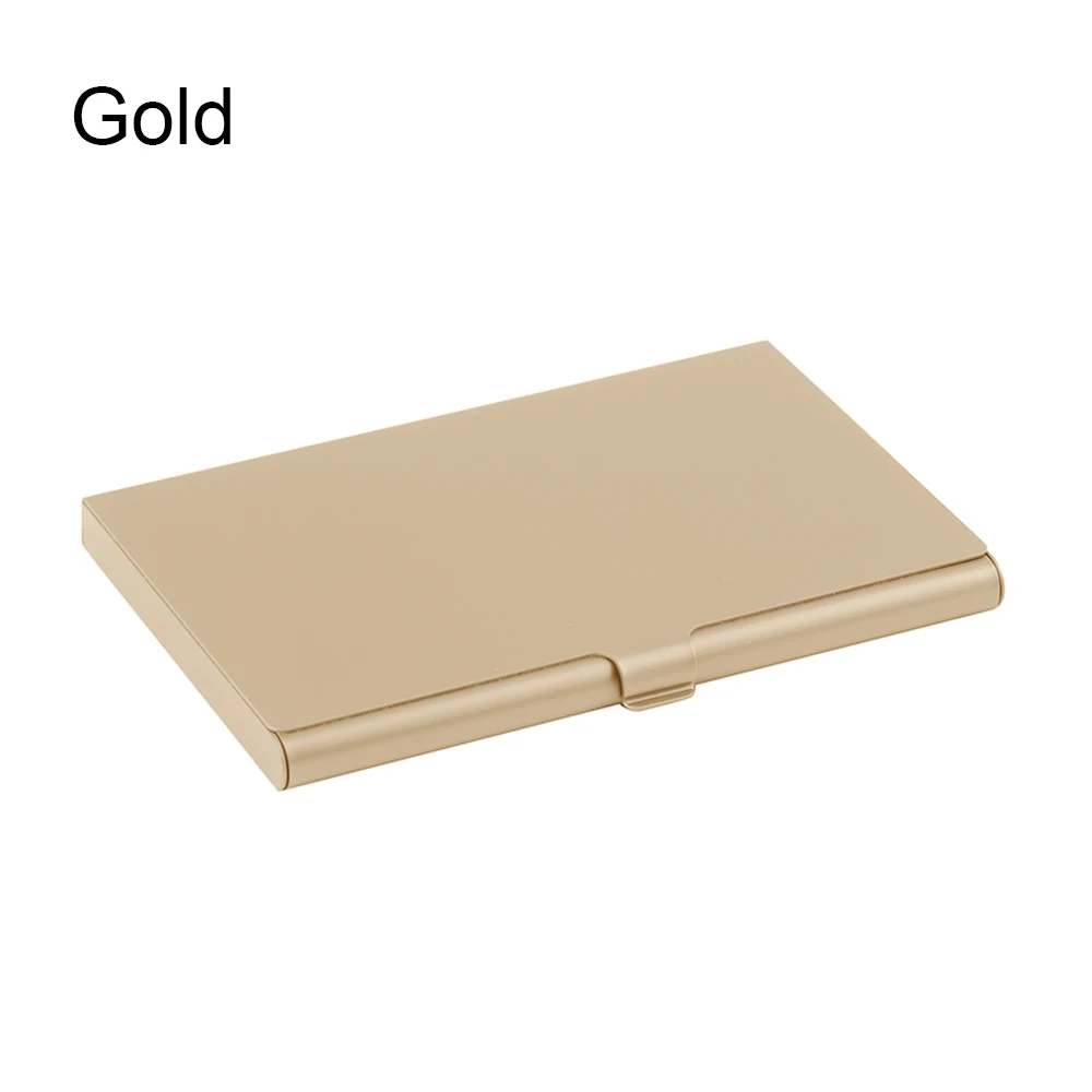 gold Coloffice, конфетный цвет, держатель для карт, тонкая посылка, деловой чехол, коробка для ID карты, Бизнес ID, кредитный держатель для карт s, модная карта - Цвет: gold