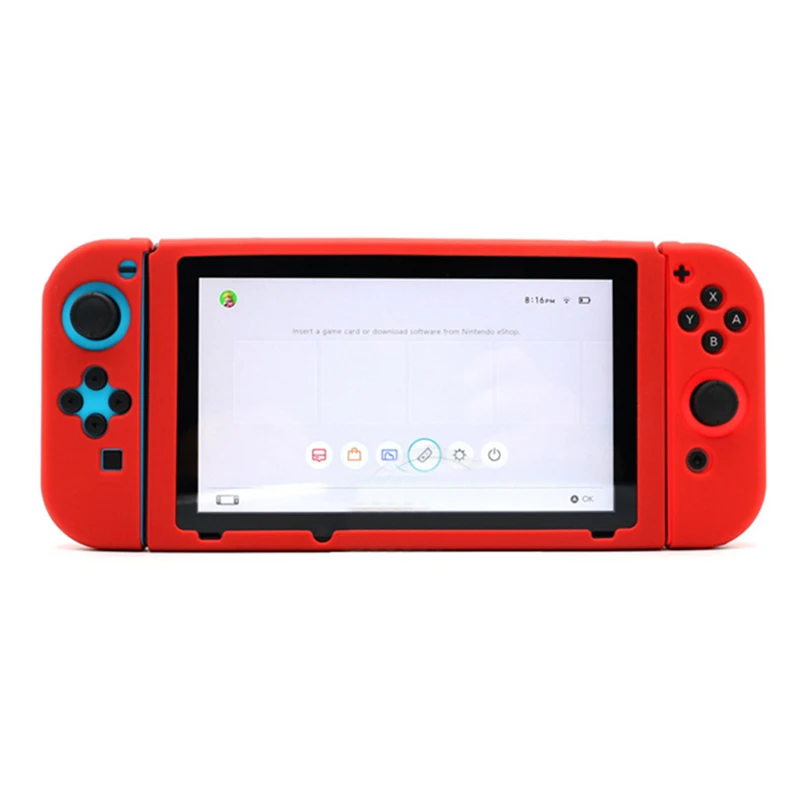 Брендовый силиконовый чехол для nintendo Switch красочный Противоскользящий хост резиновый Чехол чехол защитный чехол геймпады протектор