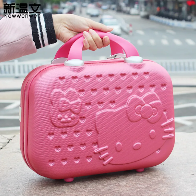 13 дюймов милый рисунок Hello kitty Для женщин чехол для макияжа/Бизнес дорожный Макияж