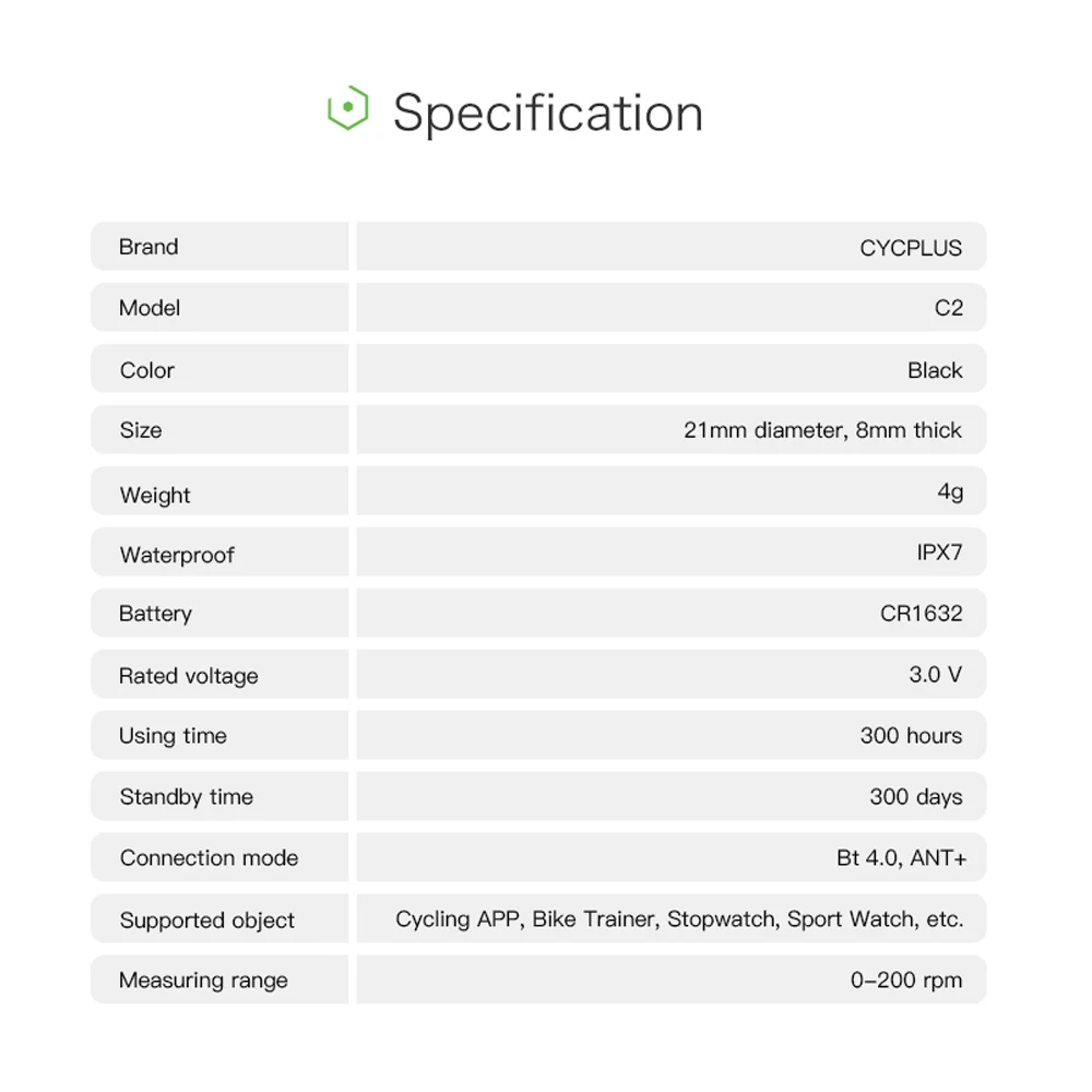 CYCPLUS Беспроводной велосипед Каденции Сенсор BT& ANT+ IPX7 Сверхлегкий велосипедный Спидометр IPX7 4g Ультра-маленький компьютер