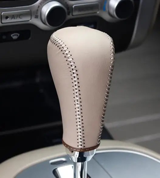 beige Топ из натуральной кожи ручка переключения передач для Nissan Teana для Nissan Muran чехол ппц cpr ручка чехол на рычаг переключения передач Ручка cpt - Название цвета: beige