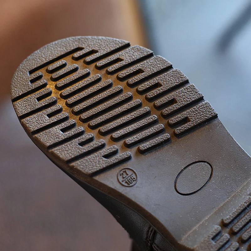 Детские сапоги принцессы коллекция 2019 года зима декабрь однотонные длинные для