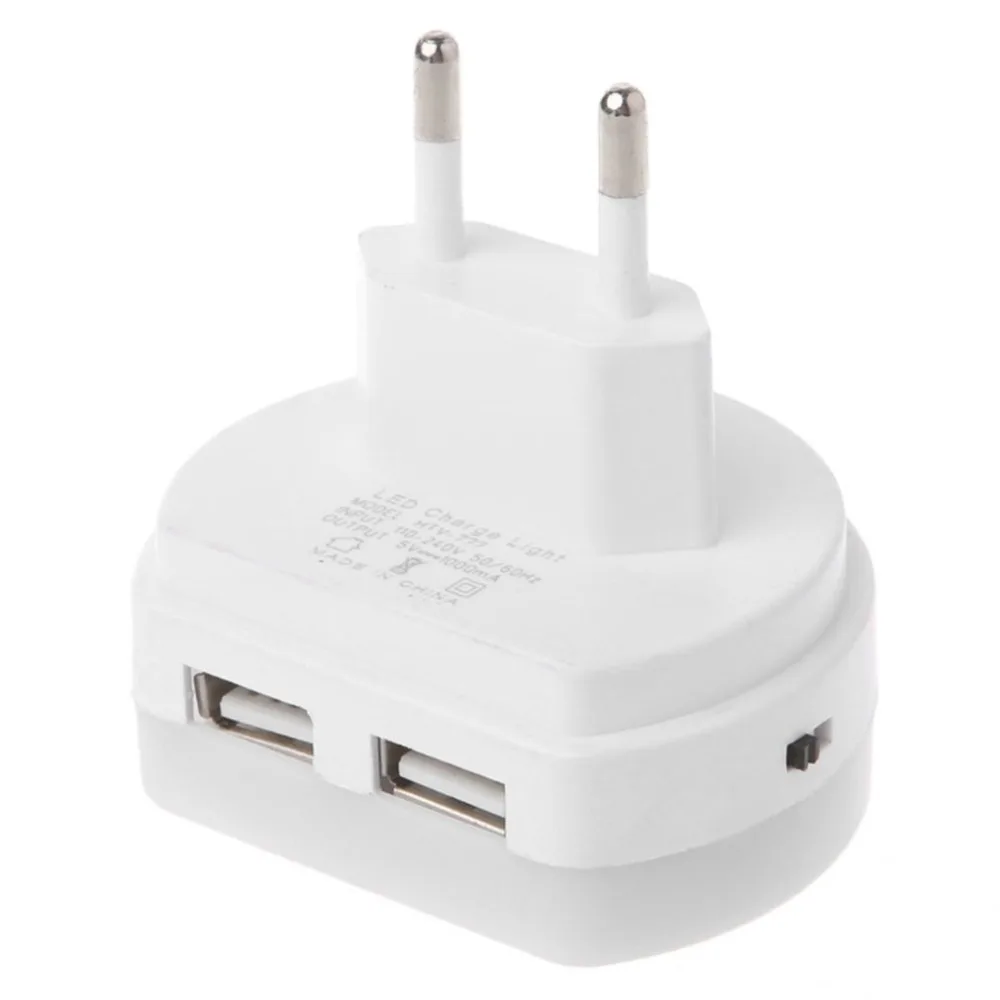 Светодиодный ночник с двойным USB зарядным устройством энергосберегающий