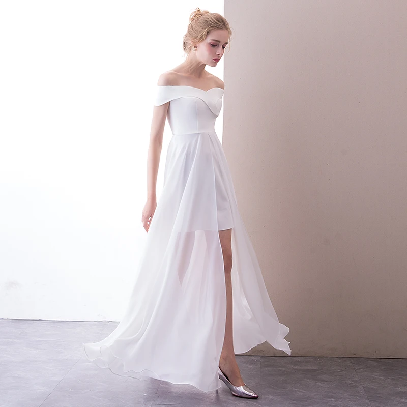Белое вечернее платье Vestidos De Festa элегантное Сексуальное Милое длинное вечерние