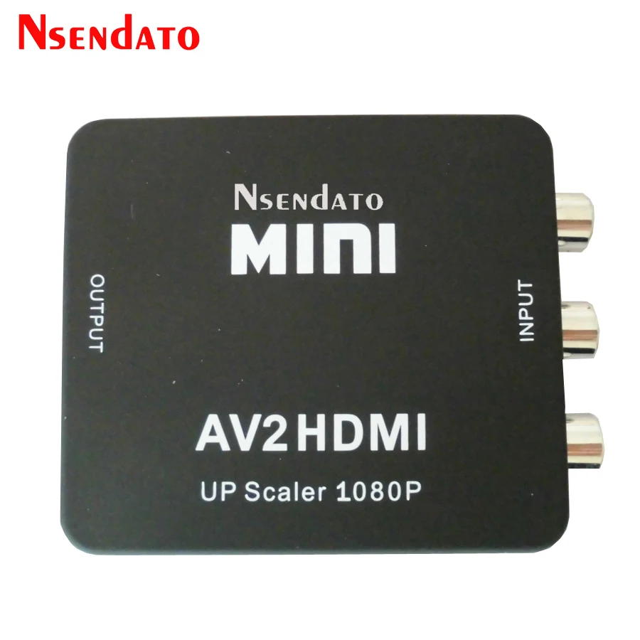 Мини RCA к HDMI Композитный Аудио Видео AV CVBS адаптер конвертер AV2HDMI L R HD видео