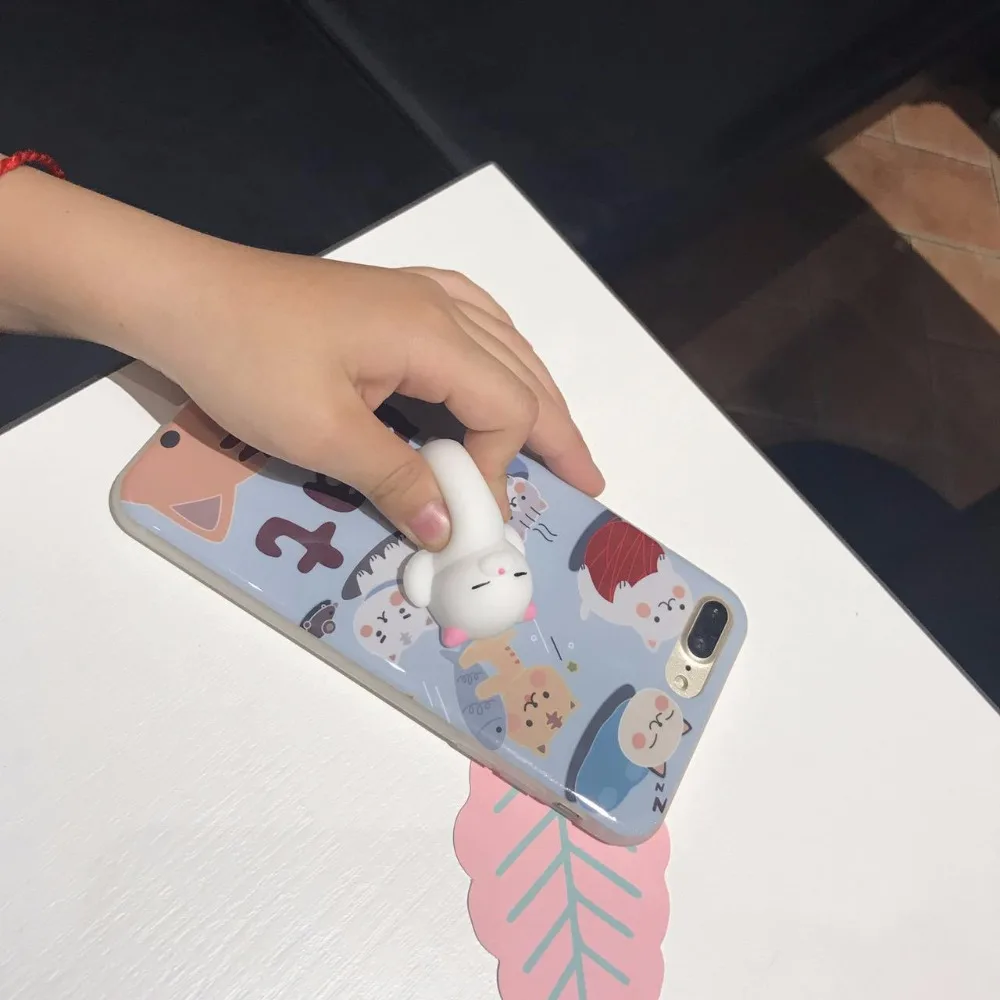 10 шт./лот JKing мягкими телефон чехол для iPhone 5S 6 S 3D Симпатичные мягкие силиконовые