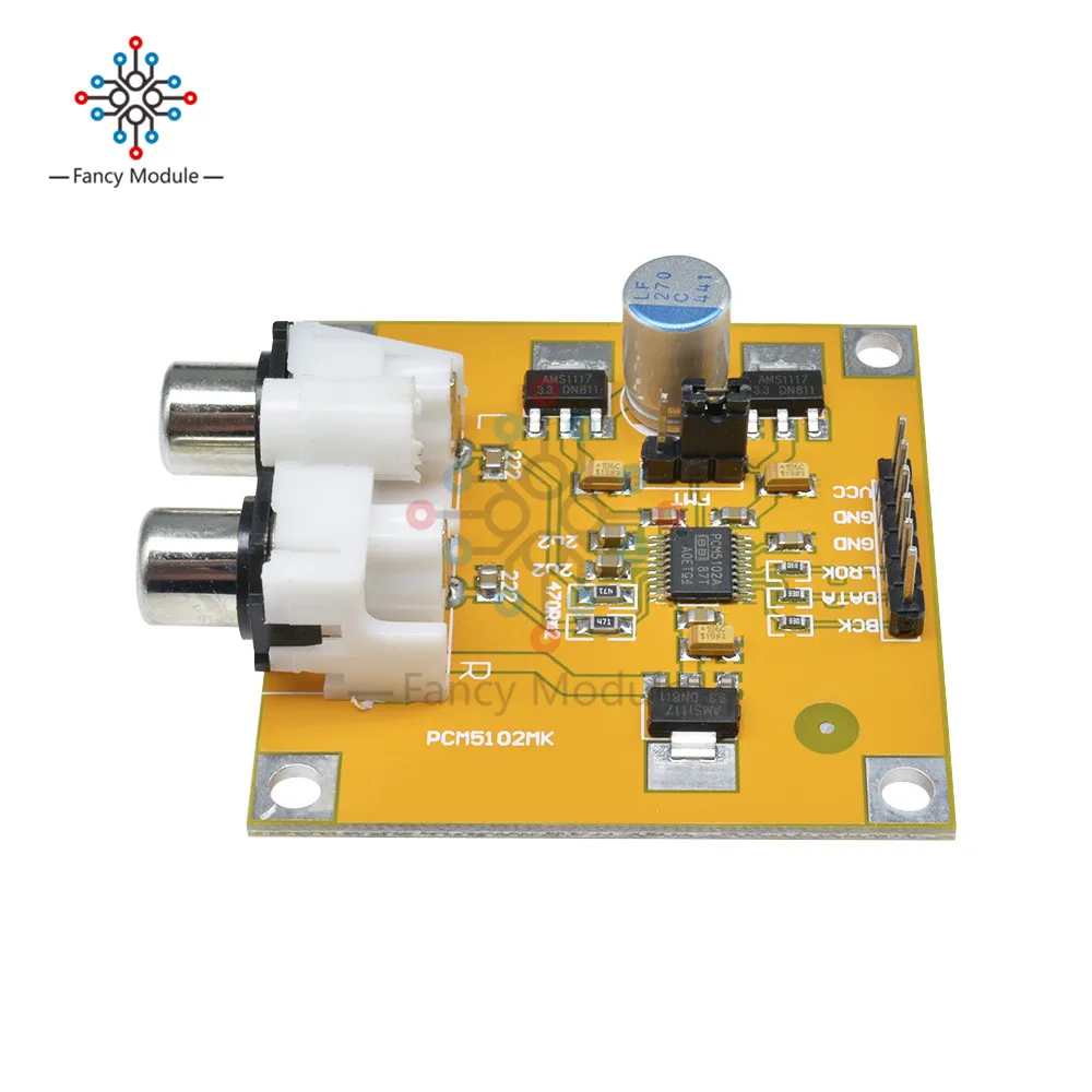 PCM5102 DAC декодер I2S плеер собранная плата 32Bit 384K ES9023 PCM1794 совместимый модуль для