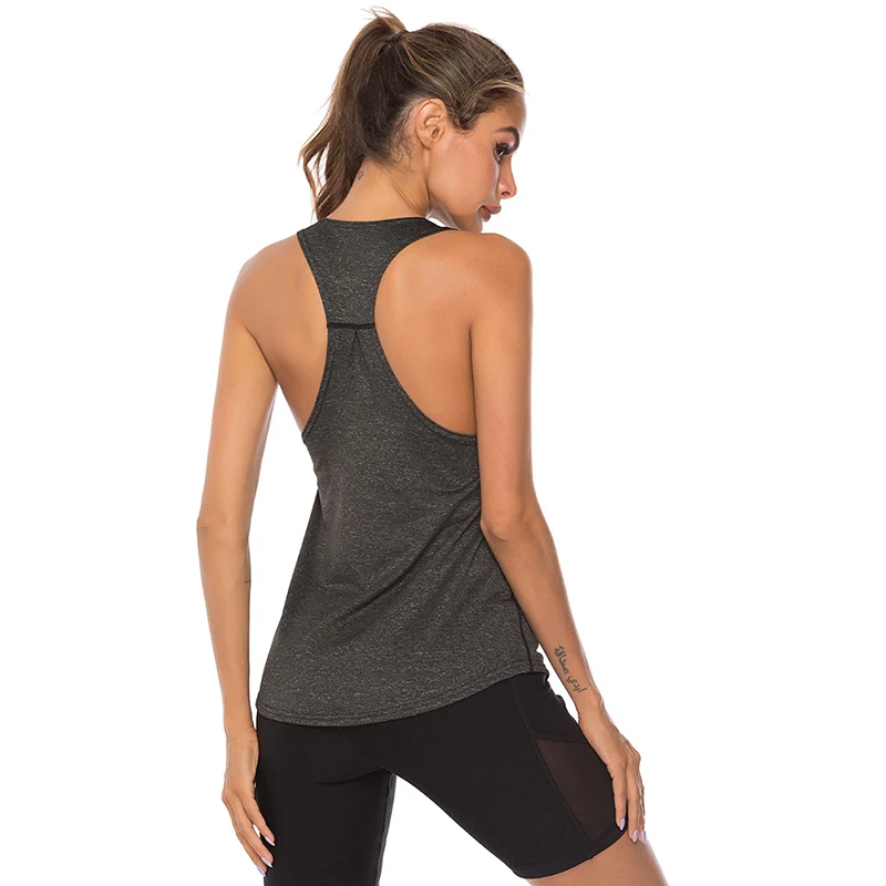 S-XL Sleeveless Yoga Shirts Racerback Yoga Vest Sport Singlet Women Athletic Fitness Sport Tank Tops Gym Running Training Shirt