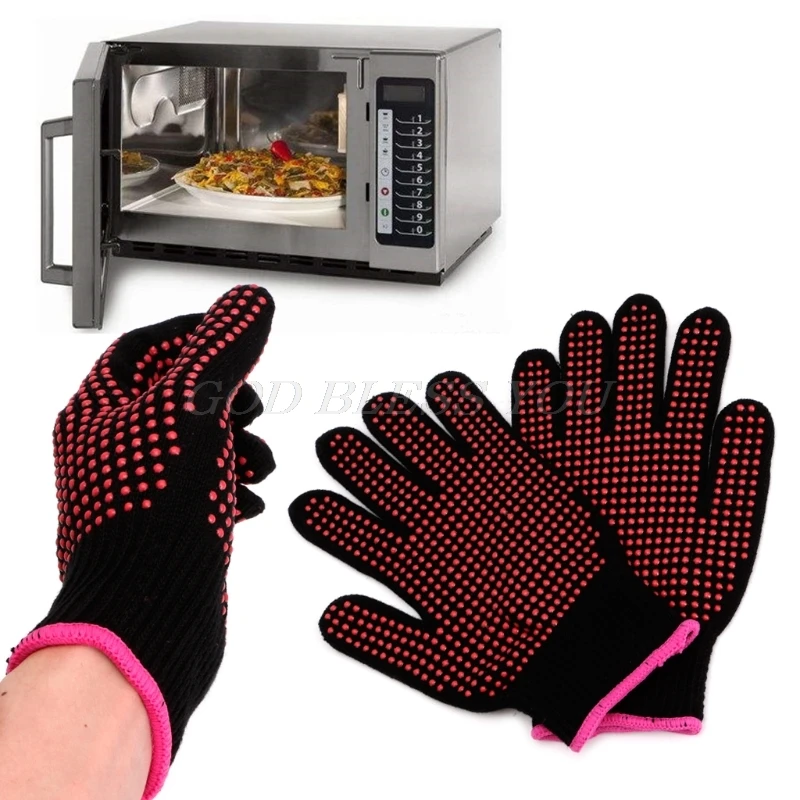 New Double-sided Hair Straightener Curling Tong Hairdressing Heat Resistant Finger Gloves Hair Salon Tools