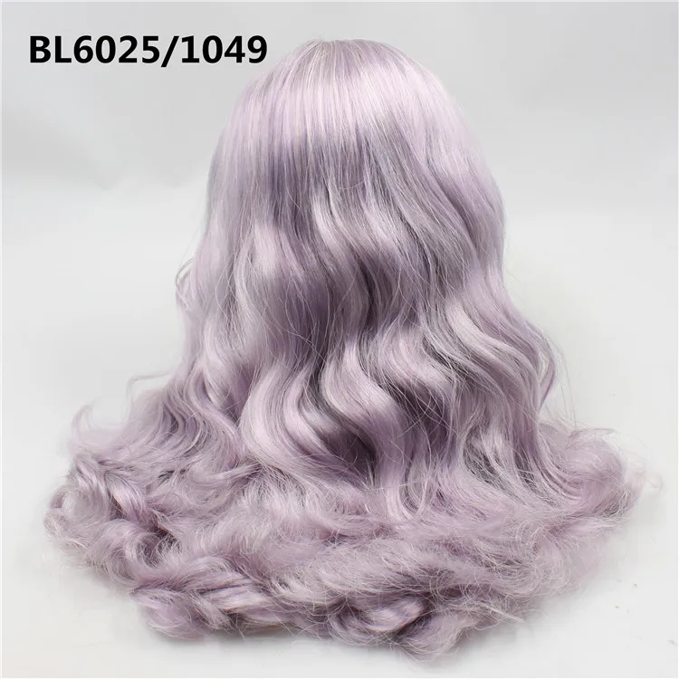 Blyth кукла ледяной RBL головы купол только парик волосы для DIY пользовательские куклы - Цвет: F