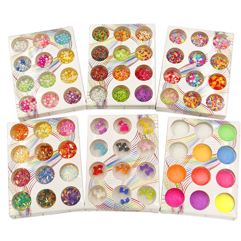 1 Набор DIY Slime Sequin Filler украшение игрушки набор аксессуары фруктовый ломтик ногти