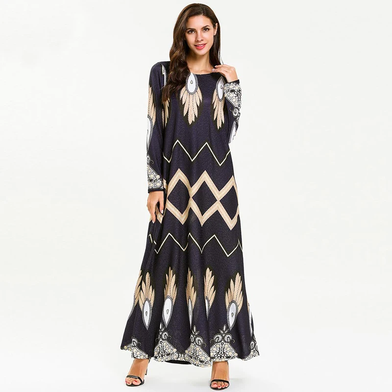 Vestidos кафтан абайя Marocain Дубай исламский арабский мусульманский хиджаб платье для