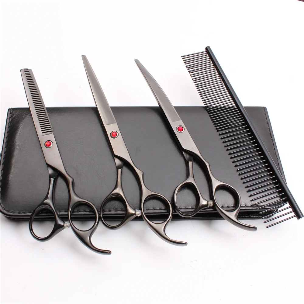 Down-4Pcs 7 &quot19 5 см гравировальный логотип ножницы для стрижки собак филировочные
