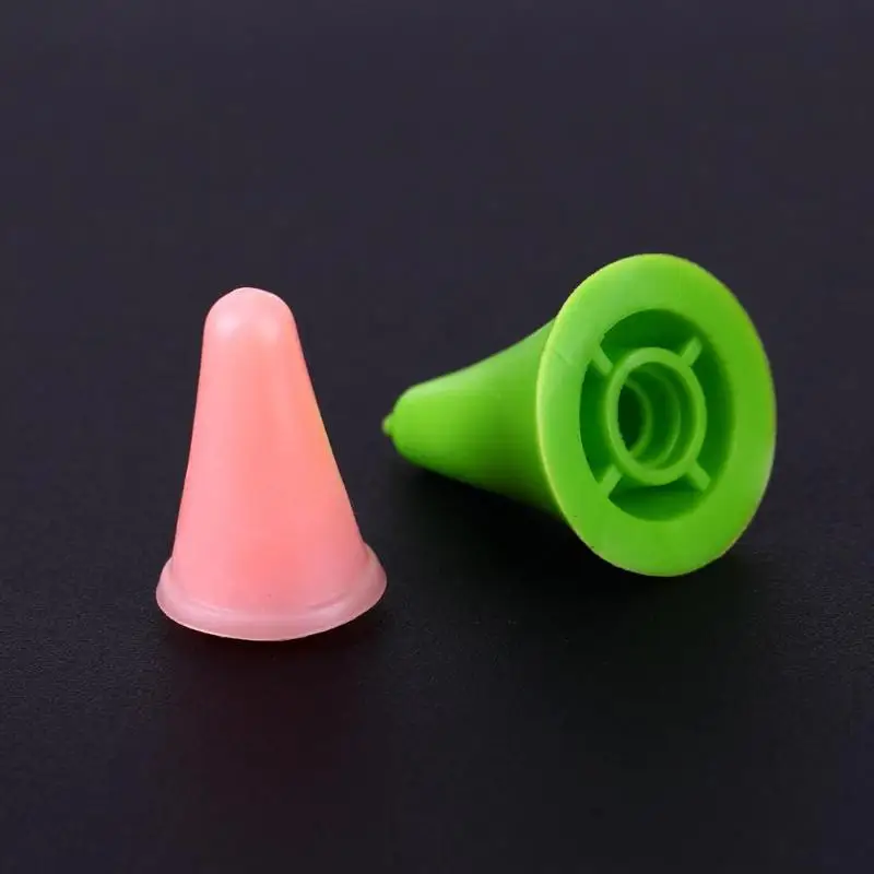 Новинка 10 шт. резиновый конусный трикотажный колпачок для игл наконечники