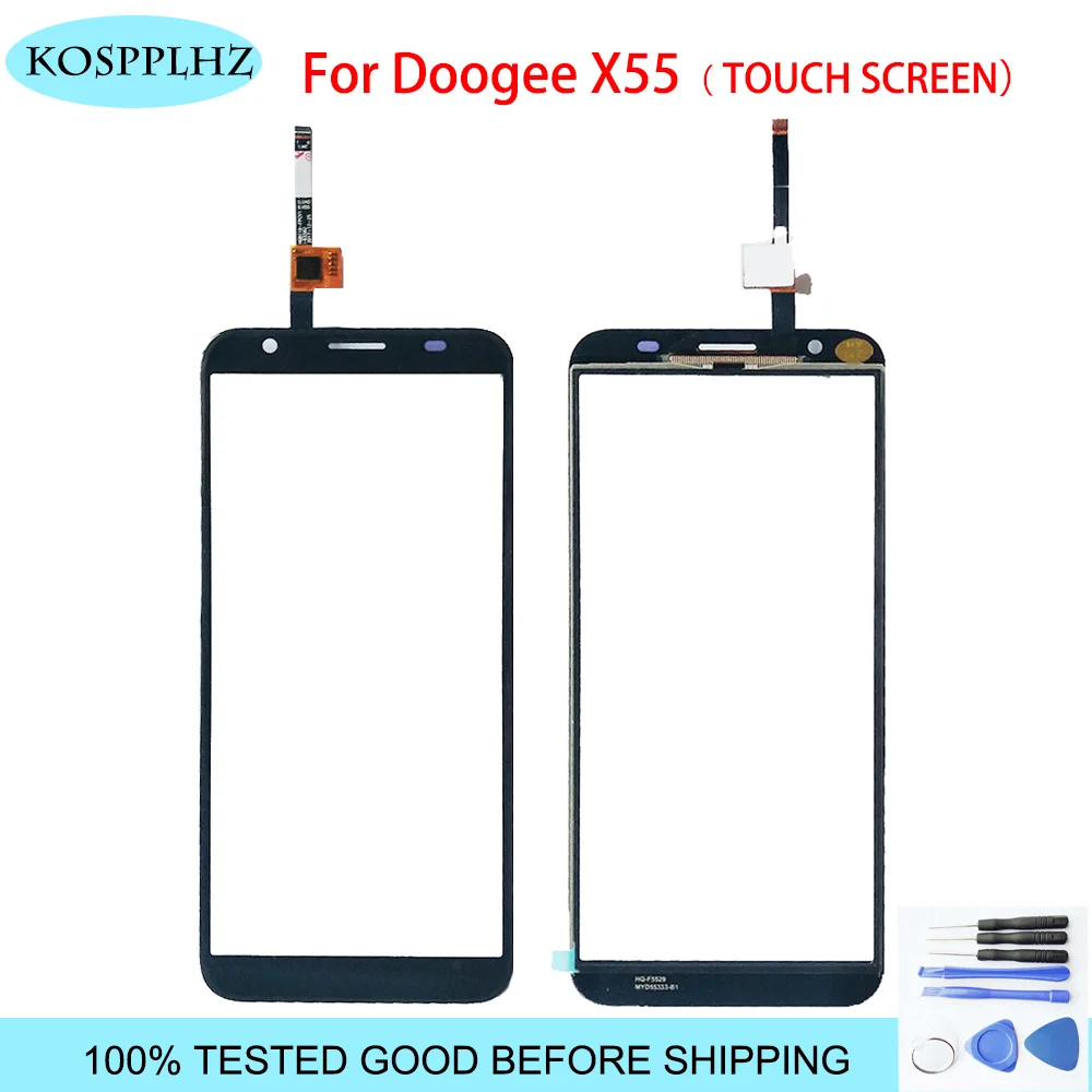 Черный/белый/золотой 5 дюймов переднее внешнее стекло Для doogee x55 сенсорный экран