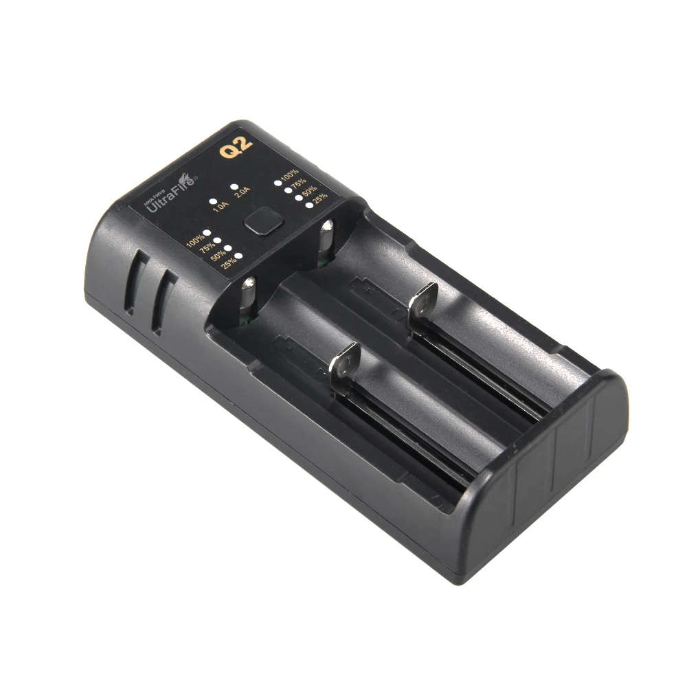 UltraFire Q2AA/AAA/18650/14500 батареи Зарядное устройство USB двойной слот универсальный литий Батарея Зарядное устройство с USB кабелем DC 5V