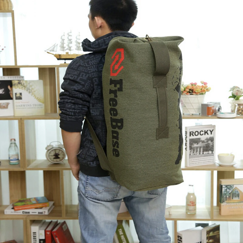 Мужской холщовый рюкзак 3 цвета 15%|military backpack|backpack designerbackpack fashion |